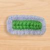 a crochet hair clip pattern
