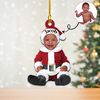 Baby Santa Custom Ornament, Baby Photo Ornament, First Christmas Ornament, Christmas Gift - 1.jpg