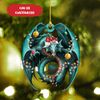 Personalized Christmas Dragon Flat Ornament, Merry Xmas Dragon Ornament, Dragon Lover Gift, Dragon Christmas Ornament, Mythical Christmas - 1.jpg