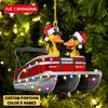 Pontoon Duck Personalized Christmas Ornament for Husband and Wife, Funny Pontoon Duck Couple Ornament, Christmas Ornament Gift For Couples - 1.jpg