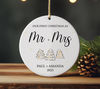 First Christmas Married Ornament, Mr and Mrs Tree Christmas Ornament, Our First Christmas Married as Mr and Mrs Ornament, Personalized Gift - 2.jpg