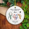 Personalized Family Keepsake, Family of Four Christmas Ornament, First Christmas As A Family Ornament,  New Family Ornament 2023 Christmas - 1.jpg