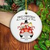 Personalized Family Keepsake, New Baby 2023,Ornament Gift, First Christmas As A Family Of Three Ornament, Family of Three Christmas Ornament - 1.jpg