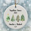 Together Since Husband Wife Christmas, Personalized Custom Anniversary Ornament, Christmas Ornament, Gift for Husband, Gift for Wife - 4.jpg
