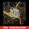 Pittsburgh Map - Elegant Calligraphy - Artistic PNG Digital Download for Sublimation