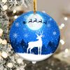Christmas Deer Night Ornament Png, Round Christmas Ornament, PNG Instant Download, Xmas Ornament Sublimation Designs Downloads - 3.jpg