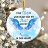 Your Wings Were Ready Ornament Png, Round Christmas Ornament, PNG Instant Download, Xmas Ornament Sublimation Designs Downloads - 1.jpg