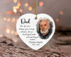 Personalized Dad Memorial Heart Ornament, Memorial Christmas Ornaments, Custom Memorial Photo Gifts, Loss Of Dad Gift, Remembrance Gifts - 3.jpg