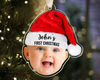 Custom Baby First Christmas Ornament, Personalized Photo Ornament with Baby Face, Baby 1st Christmas Ornament, Newborn Baby Keepsake Gifts - 1.jpg