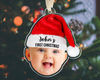 Custom Baby First Christmas Ornament, Personalized Photo Ornament with Baby Face, Baby 1st Christmas Ornament, Newborn Baby Keepsake Gifts - 3.jpg