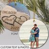 Beach Engaged Ornament, Engagement Ornament Gift, Engagement Photo Ornament, Personalized Engagement Gift, Engagement Christmas Gift - 4.jpg