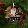 Personalized Engaged Ornament, Engaged Christmas Ornament, Personalized Wedding Photo Ornament, Engagement Gift For Couple, Wedding Gift - 1.jpg