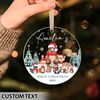 Personalized Baby First Christmas Ornament, New Baby Christmas Gift, Baby Keepsake, Baby Shower Gift, 1st Christmas Gift, Woodland Animals - 5.jpg
