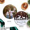 Personalized New Baby Christmas Ornament, Baby Shower Gift, Our First Christmas As Mommy and Daddy Ornament, New Parents Gift, Parents To Be - 1.jpg