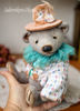 1 Handmade Artist-Collectible Teddy Bear-OOAK-Vintage-Victorian Style-Stuffed-Antique-bears animal-toys bear-plushinnes toy-decor baby-shower toys.jpg