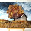 Acrylic-painting-of-a-rustic-house-in-style-impasto-wall-decor.jpg