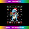 IC-20231115-3569_T-Rex Ugly Christmas Sweater Dinosaur Xmas for Adults Kids Tank Top 6.jpg