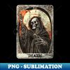 KF-20231118-44966_Vintage Death Tarot Card Grim Reaper Occult Satanic Horror 4619.jpg