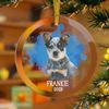Dog Memorial Glass Ornament, Pet Memorial Ornaments, Custom Dog Photo Ornament, Pet Memorial Gift, Dog Loss Keepsake, Forever Loved Ornament.jpg