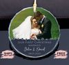 Personalized Married Christmas Glass Ornament, Christmas Ornaments Wedding Photo, Wedding Ornament For Couple, Glass Ornament, Gift for Him.jpg
