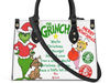Grinch Christmas Leather Handbag, Grinch Bags And Purses, Grinch Lover Handbag, Custom Leather Bag,Woman Handbag,Handmade Bag,Christmas Gift 1.jpg