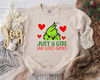 Just A Girl Who Loves Grinch Shirt, Grinchmas Shirt, Christmas Grinch Shirt, Grinch Shirt, Christmas Holiday Shirt, Christmas Party Shirt.jpg