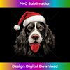 MM-20231123-2960_English Springer Spaniel Dog Funny Christmas Santa Hat Tree Long Sleeve 0549.jpg