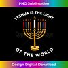 PE-20231123-2583_Yeshua Is The Light Of The World Hanukkah Menorah Candles Long Sleeve 2884.jpg