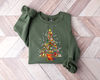 Christmas Tree made of books Sweatshirt, Gift For Teachers, Book Tree, Book Lovers Christmas Shirt, Bookworm Christmas Shirt.jpg
