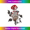 AV-20231123-4041_Skeleton Hand Red Rose Flower Graphic Tees Men Women 1033.jpg