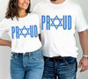 Proud Jewish Shirt, Jewish Tshirt, Israel Shirt, Festival Tee, Religious Holiday Celebration Gift, Star of David, Jewish Star, Hanukkah.jpg