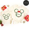 Personalized Mickey Minnie Ear Disney Christmas Wreath Shirt, Floral Disney Family Christmas Shirt, Mickey's Very Merry Christmas Party 2023.jpg