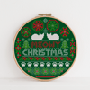 Meowy Christmas cross stitch pattern