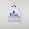 Vintage 90s White Fantasy Cruise Ship AOP All Over Print Graphic T-shirt Single Stitch Ocean Travel Adventure T-shirt Size 2X.jpg