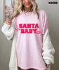 Santa Baby Oversized Christmas T-shirt, Santa Baby Pink Christmas Shirt, Glitter Christmas Shirt, Cute Christmas Tee, Comfort Colors T-Shirt-2.jpg