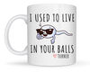 Funny Fathers Day Mug for Dad, I Used to Live In Your Balls, Dad Birthday Gift, Father's Day Gift, Personalized Gift for Dad Gifts Funny.jpg