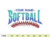 Softball team name custom embroidery design, Sport Embroidery Design, Machine Embroidery Design, Instant Download, 4 Sizes.jpg