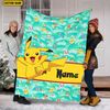 Custom Name Pikachu Blanket , PKM Pikachu Fleece Mink Sherpa Blanket, Cartoon Anime Blanket, Custom Name Blanket, Blanket Birthday Gifts1.jpg