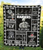Las Vegas Raiders Sherpa Fleece Quilt Blanket BL0886 - Wisdom Teez.jpg