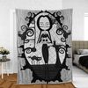 Merlina Addams Wednesday Addams Cartoon Lover Sherpa Fleece Quilt Blanket BL2449 - Wisdom Teez.jpg