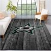 Dallas Stars Nhl Team Logo Grey Wooden Style Nice Gift Home Decor Rectangle Area Rug.jpg