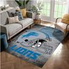 Detroit Lions Football NFL Area Rug Living Room Rug Home Decor Floor Decor.jpg