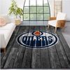 Edmonton Oilers Nhl Team Logo Grey Wooden Style Nice Gift Home Decor Rectangle Area Rug.jpg