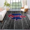 Philadelphia Phillies MLB Team Logo Grey Wooden Style Style Nice Gift Home Decor Rectangle Area Rug.jpg