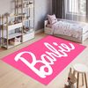 Barbie Font Rug • Personalized Gift • Living Room Rug • Area Rug • High Quality • Non-Slip • Pink Room • Kids Room Decor1.jpg