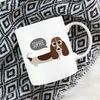 Basset Hound Mug, Personalized Name Coffee Mug, Custom Dog Mug, Pet Coffee Mugs, Dog Lover Gift 11oz 15oz Coffee Mug Cup, Glass.jpg