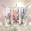 Seamless Watercolor Peonies Png Tumbler Wrap 20 Oz skinny tapered straight template digital download sublimation graphics  instant download.jpg