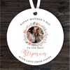 Best Stepmum Floral Photo Frame Mother's Day Gift Round Personalised Ornament.jpg
