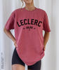 Leclerc Unisex Shirt Comfort Colors Varsity Style Formula 1 Oversized T Shirt Formula One Racing Gifts Leclerc Tshirt F1 Tee.jpg