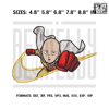 Nike Saitama Embroidery Design File Pes, Anime pes design, Machine Embroidery Pattern. One punch man embroidery design.png